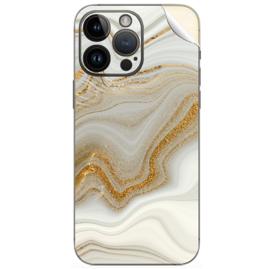 Iphone Cover Sticker - Beige Marble