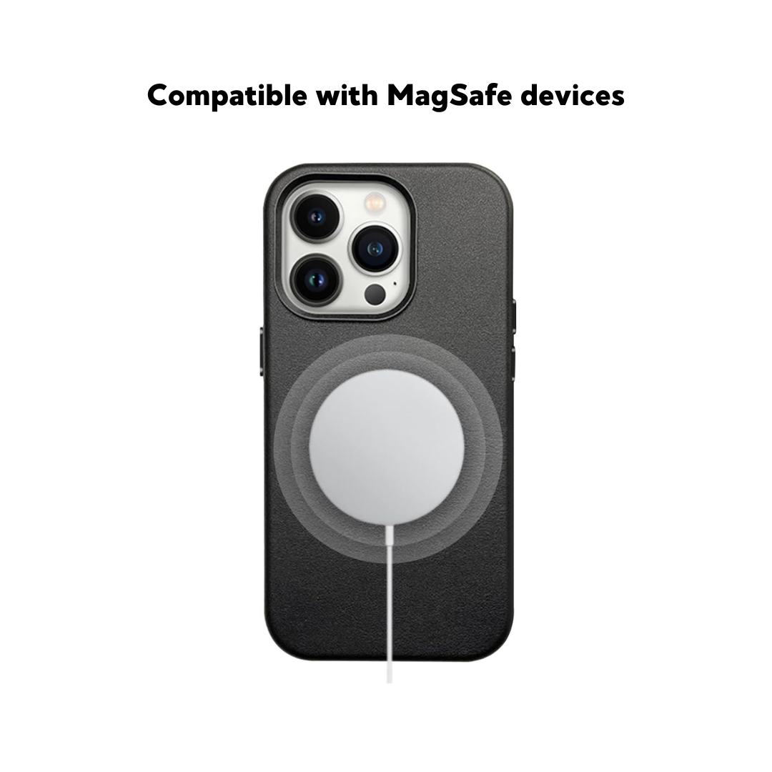 MagSafe Leather iPhone Case - Black – ApplyCases