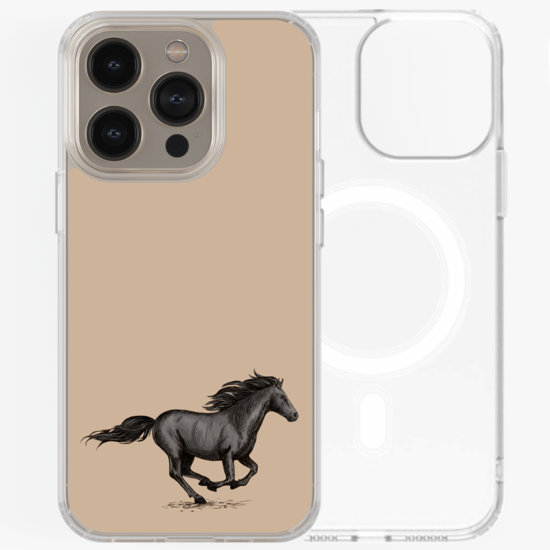 Magsafe Case - Black Horse Art