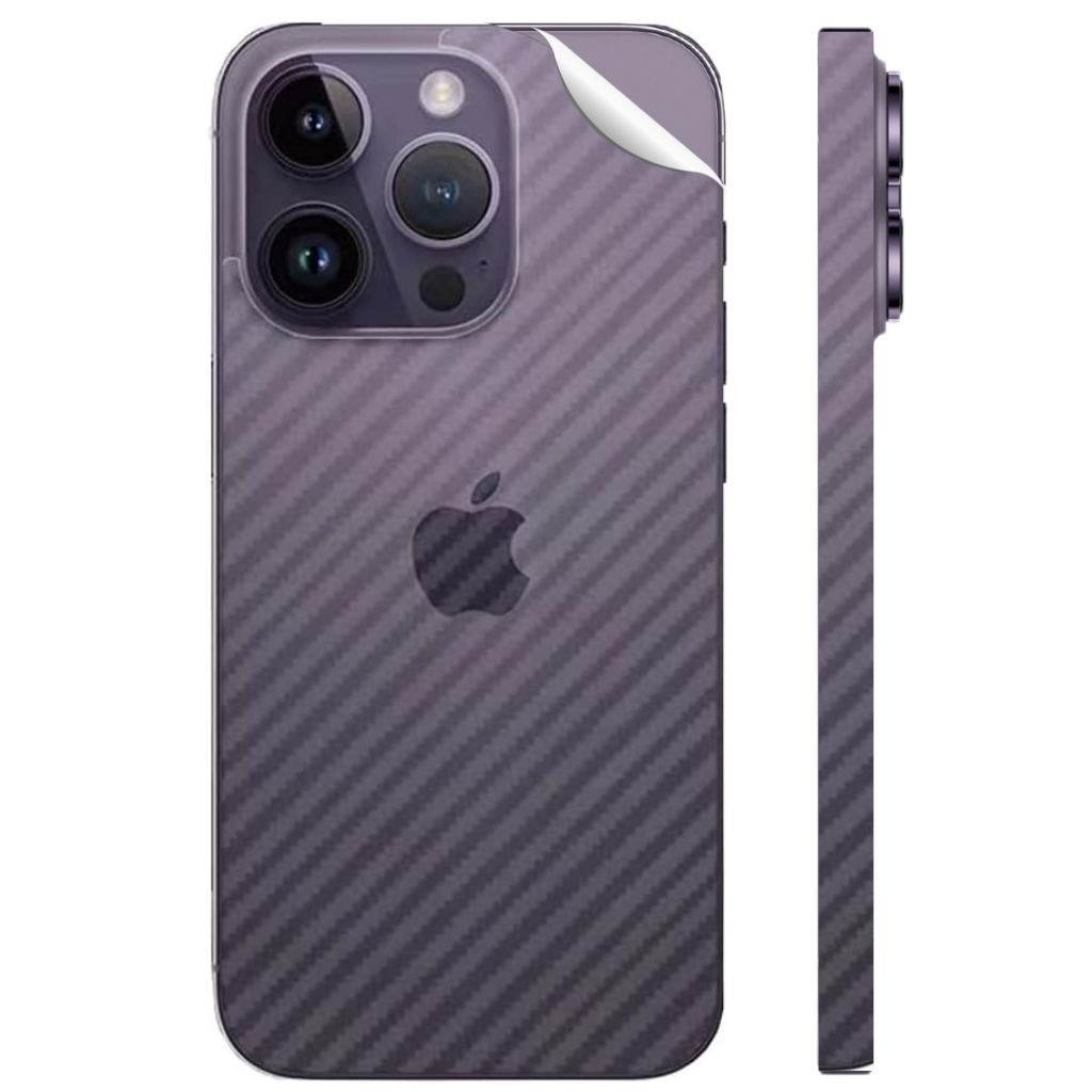 iPhone Sticker - Transparent Carbon 