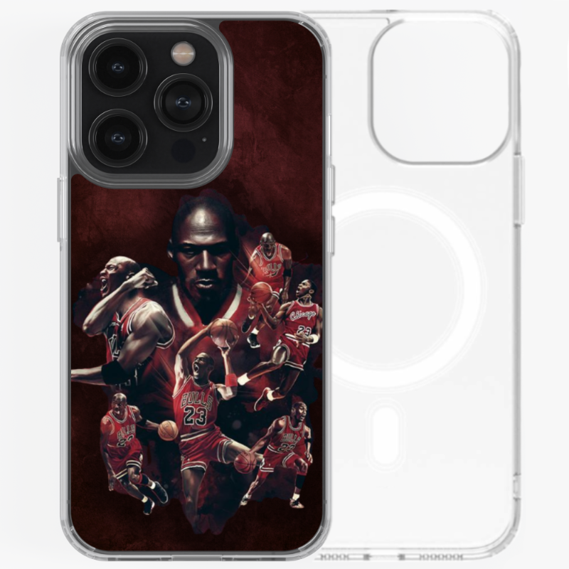 Magsafe Clear Iphone Case - Michael Jordan