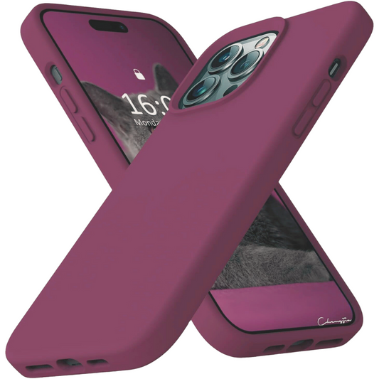 Silicone iPhone Case - Maroon