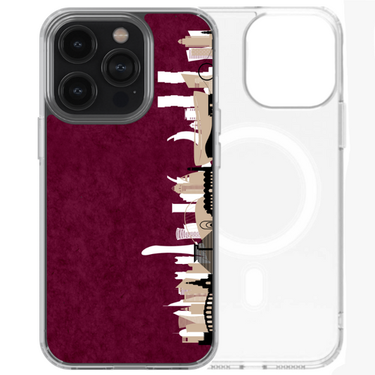 Magsafe Clear Iphone Case - Doha Skyline