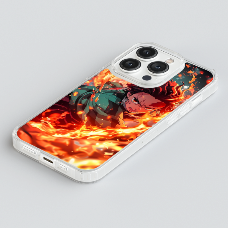 Magsafe Clear Iphone Case - Demon Slayer Tanjiro