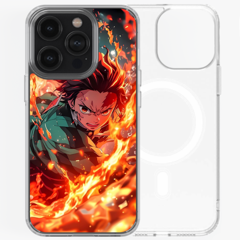 Magsafe Clear Iphone Case - Demon Slayer Tanjiro