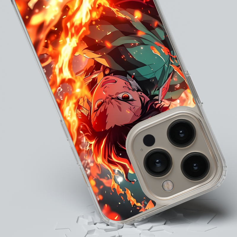 Magsafe Clear Iphone Case - Demon Slayer Tanjiro