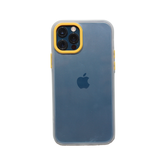 Transparent Case with Yellow Camera Ring