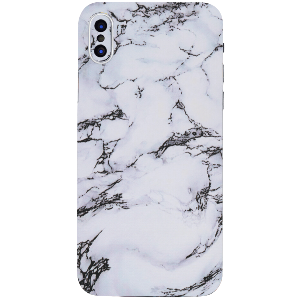 iPhone X Sticker - White Marble