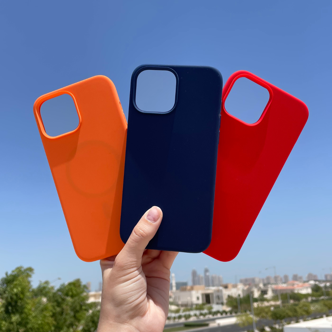 MagSafe Silicone iPhone Case - Orange