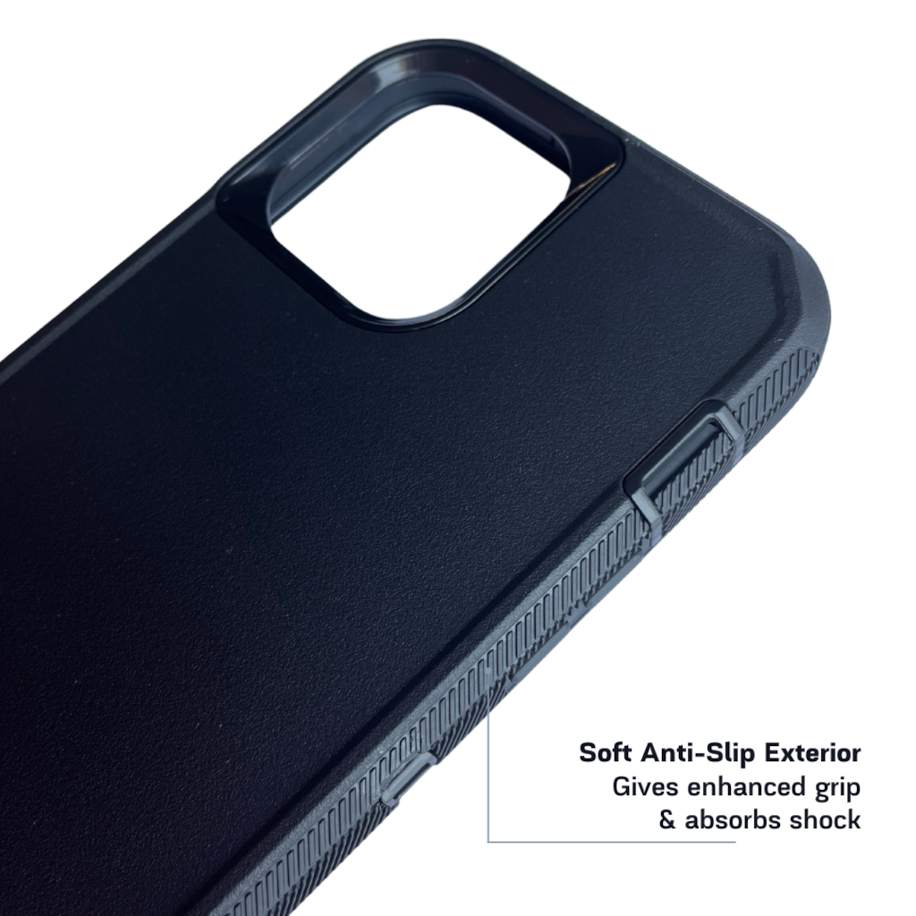 Back side of iPhone protective case Black