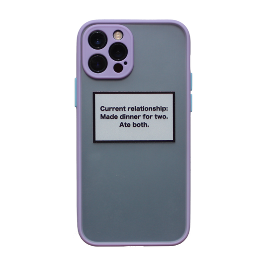 Matte Purple iPhone Case - Relationships Status