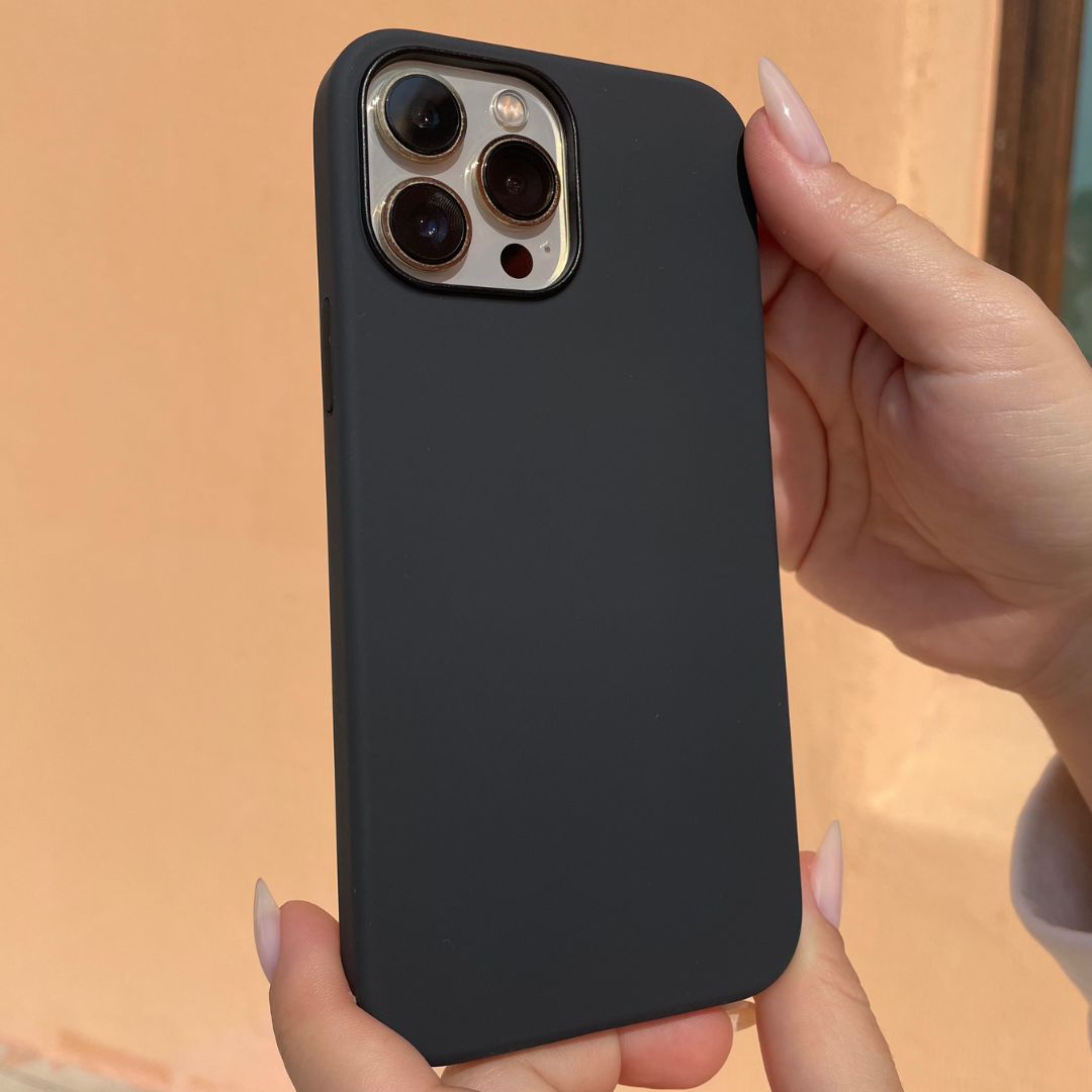 MagSafe Silicone iPhone Case - Black