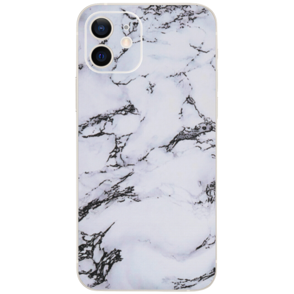 Vinyl iPhone Skin Sticker - White Marble