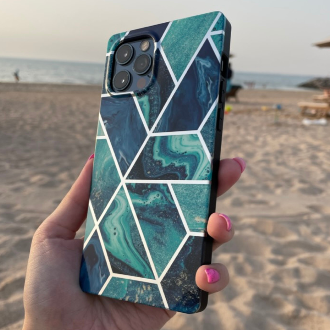 iPhone Protective Case - Blue Marble