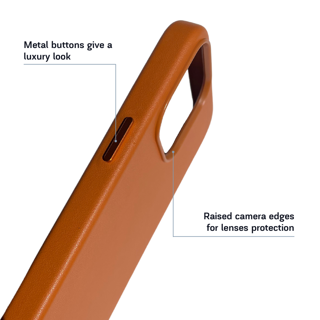 MagSafe Leather iPhone Case - Brown