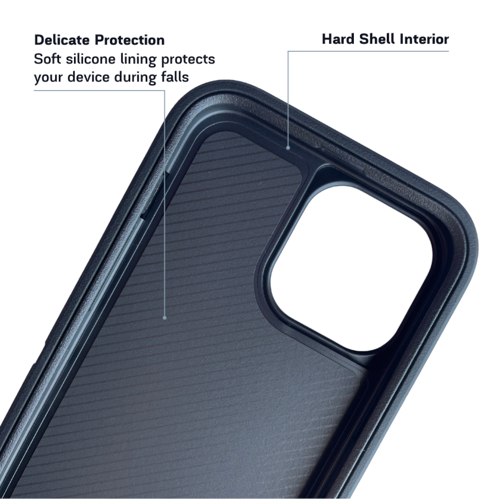 inside part of iPhone protective case Black 
