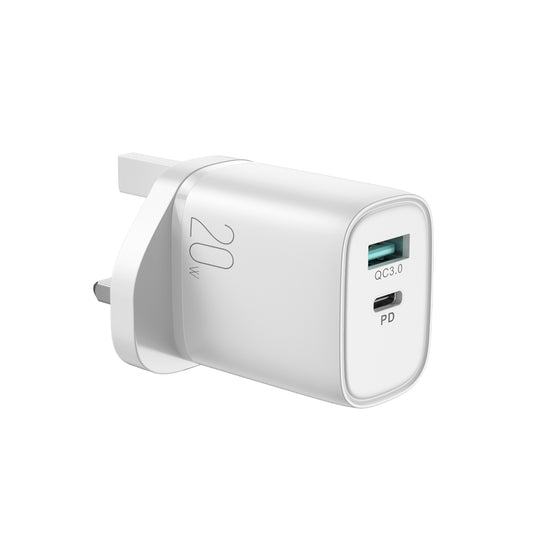 Double Port Wall charger white