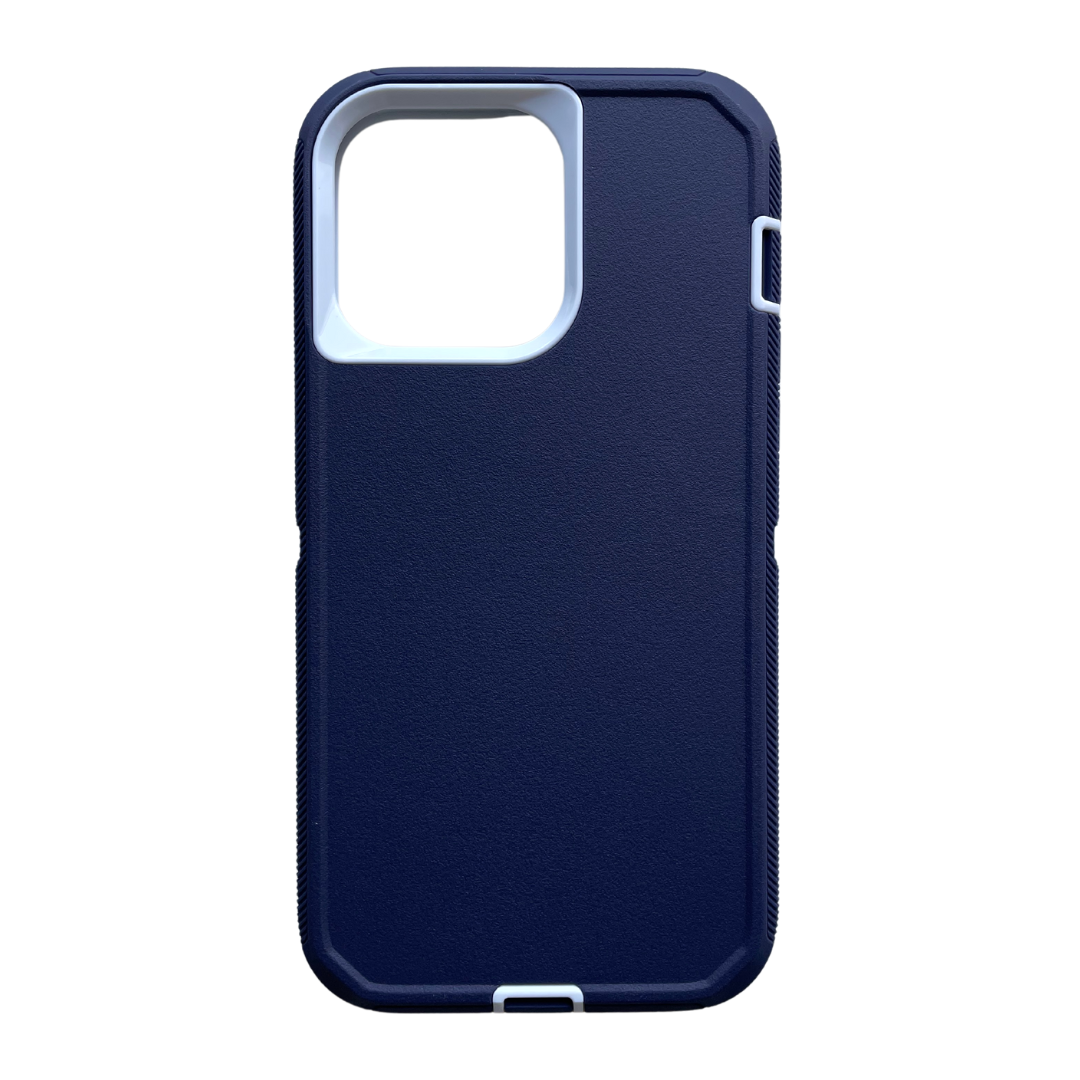 iPhone protective case navy and white color