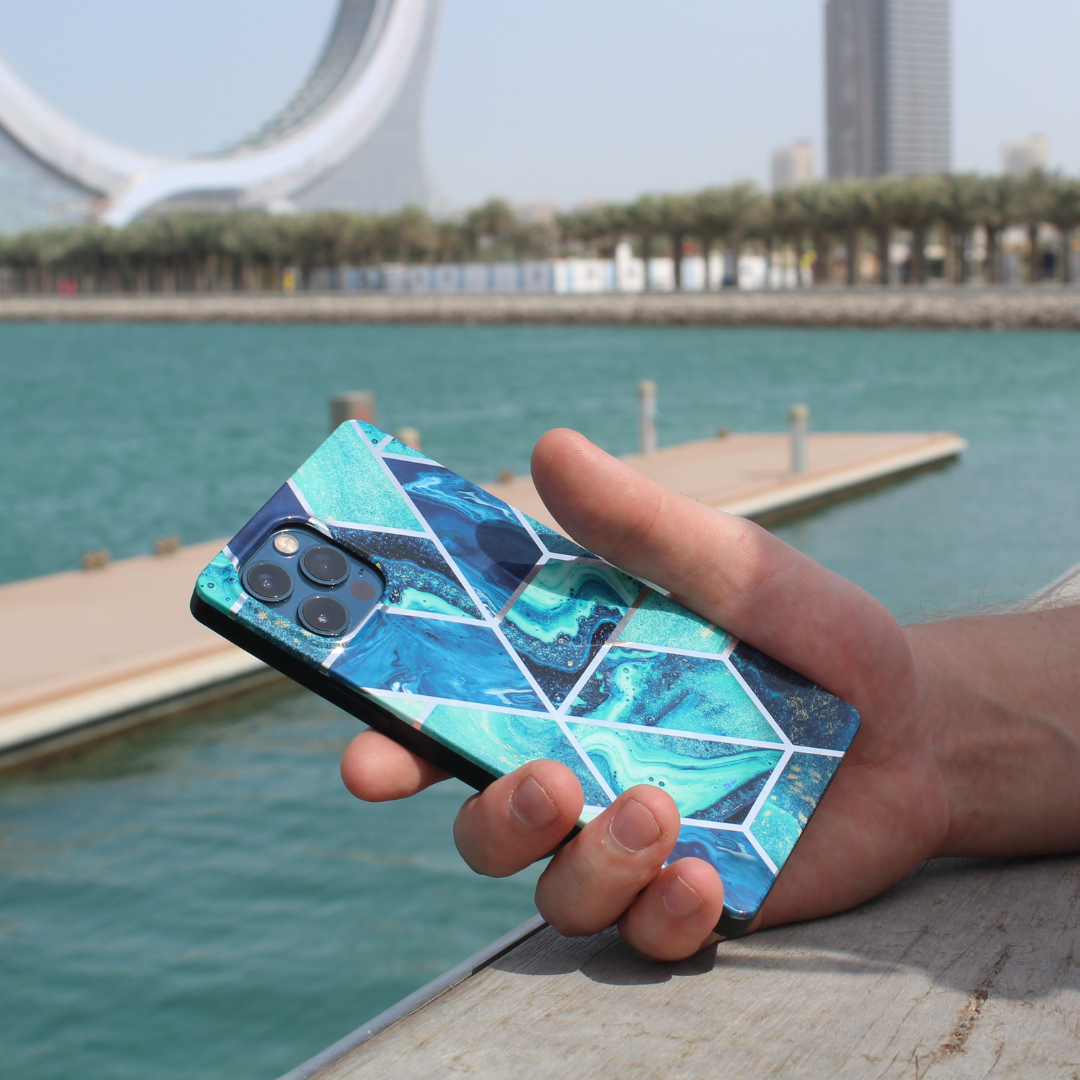 iPhone Protective Case - Blue Marble