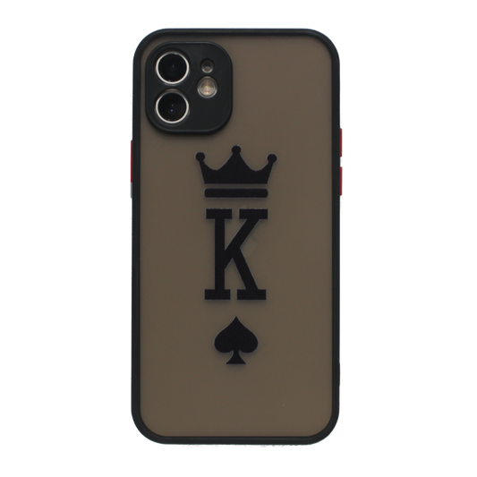 Matte Black iPhone Case - King