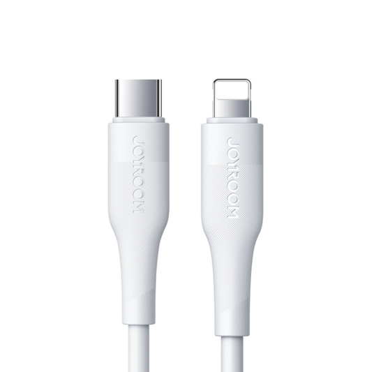 20w Silicone iPhone charging cable white