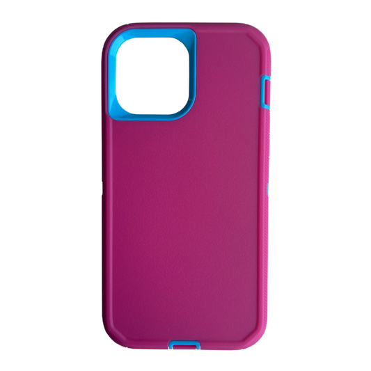 iPhone protective case pink and blue color