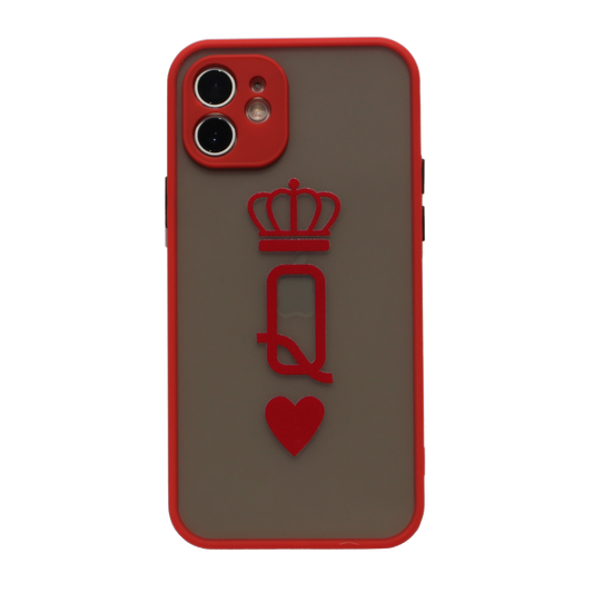 Matte Red iPhone Case - Queen