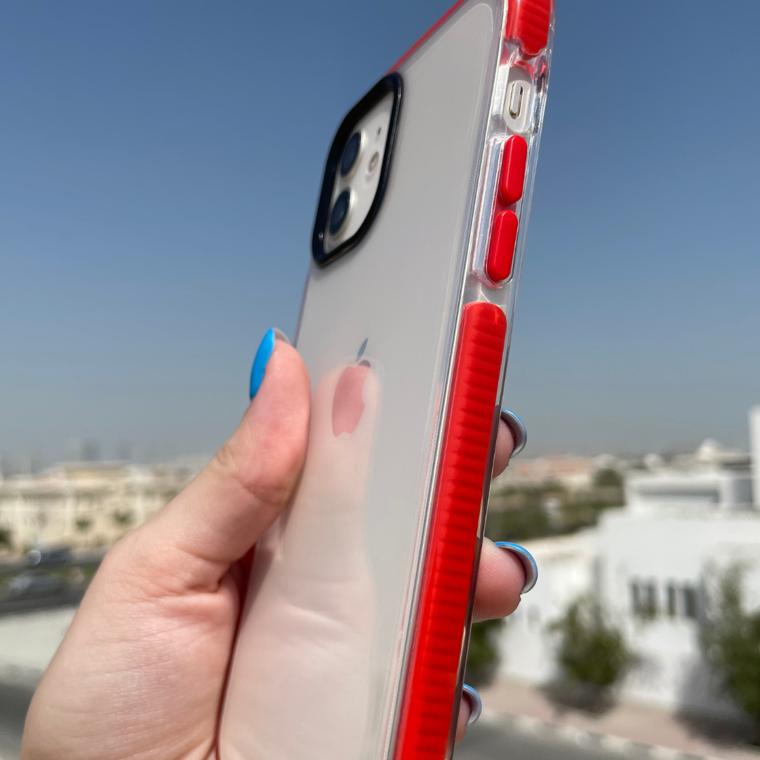 iPhone Protective Case - Red Bumper