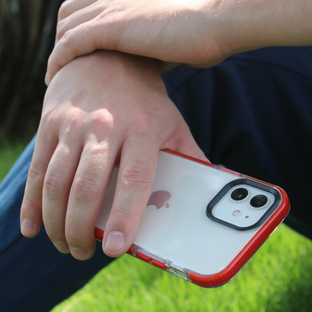 iPhone Protective Case - Red Bumper